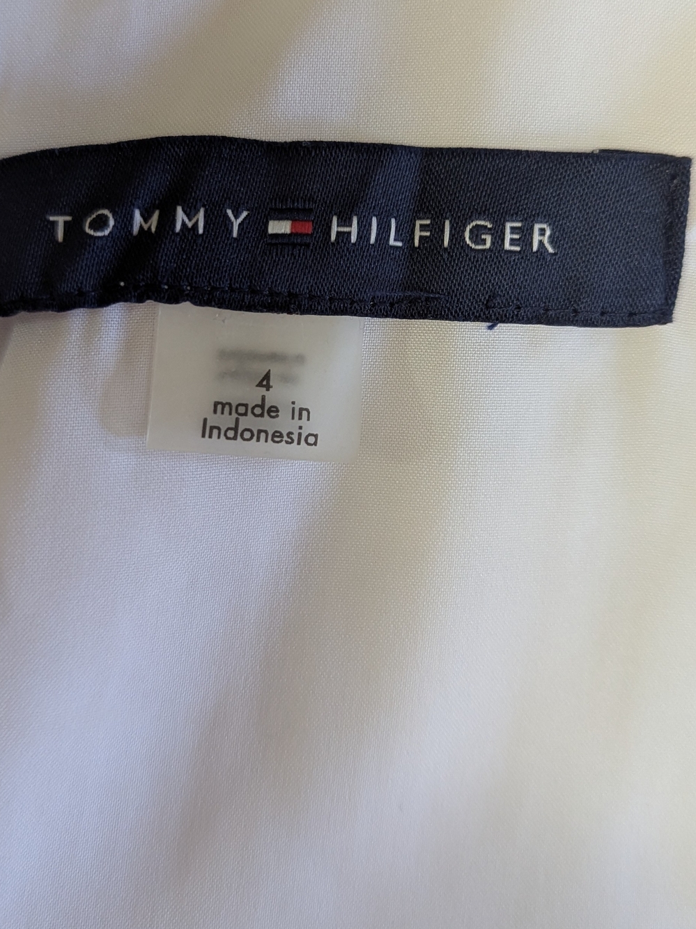 Tommy Hilfiger White Sleeveless Tiered Mini Dress - Picture 3 of 6